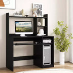 Bureau informatique Costway avec étagère, station de charge, surmeuble et support pour unité centrale