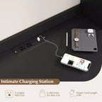 Bureau informatique Costway avec étagère, station de charge, surmeuble et support pour unité centrale