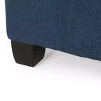 Isabella Pouf de rangement contemporain en tissu capitonné - Christopher Knight Home
