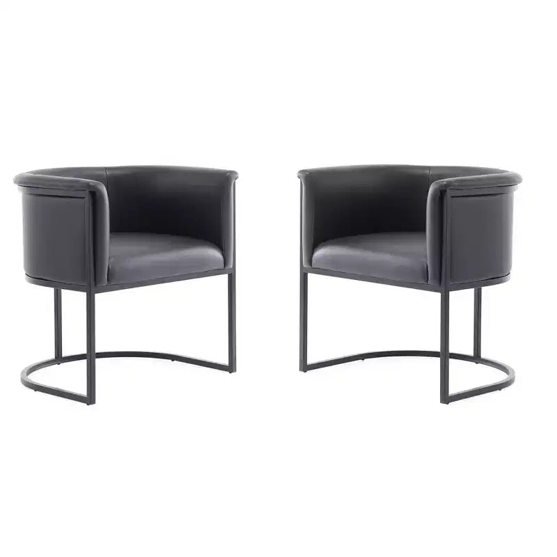 Manhattan Comfort Lot de 2 chaises de salle à manger Cosmopolitan en similicuir