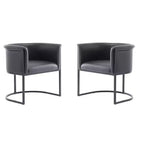 Manhattan Comfort Lot de 2 chaises de salle à manger Cosmopolitan en similicuir