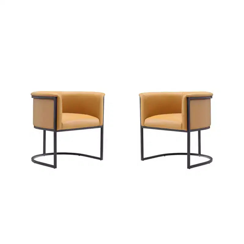 Manhattan Comfort Lot de 2 chaises de salle à manger Cosmopolitan en similicuir