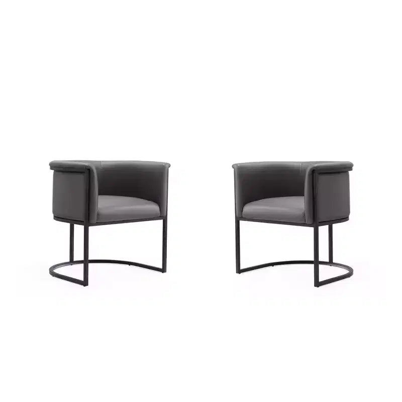 Manhattan Comfort Lot de 2 chaises de salle à manger Cosmopolitan en similicuir