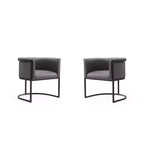Manhattan Comfort Lot de 2 chaises de salle à manger Cosmopolitan en similicuir