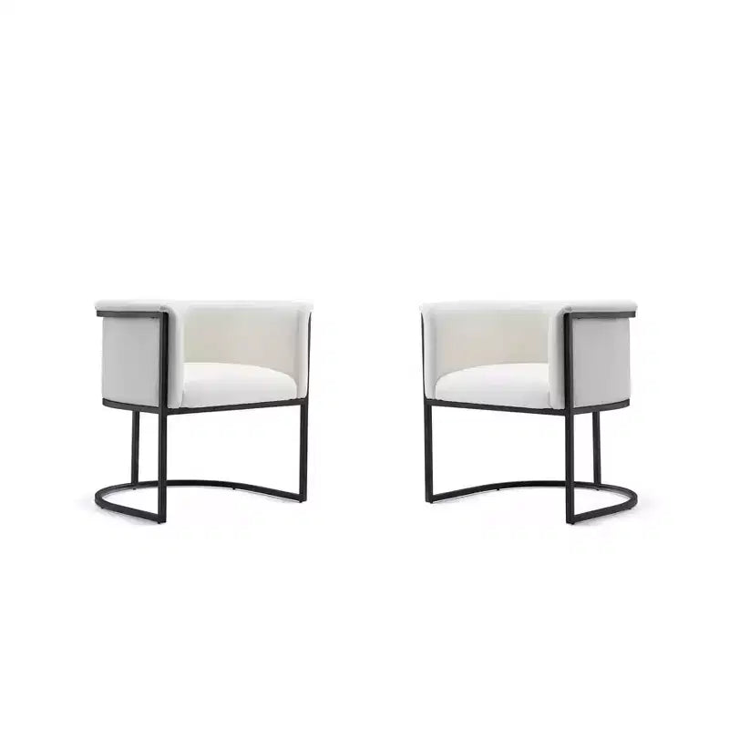 Manhattan Comfort Lot de 2 chaises de salle à manger Cosmopolitan en similicuir