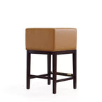 Lot de 3 tabourets de bar Kingsley en bois de hêtre rembourrés, hauteur comptoir - Manhattan Comfort