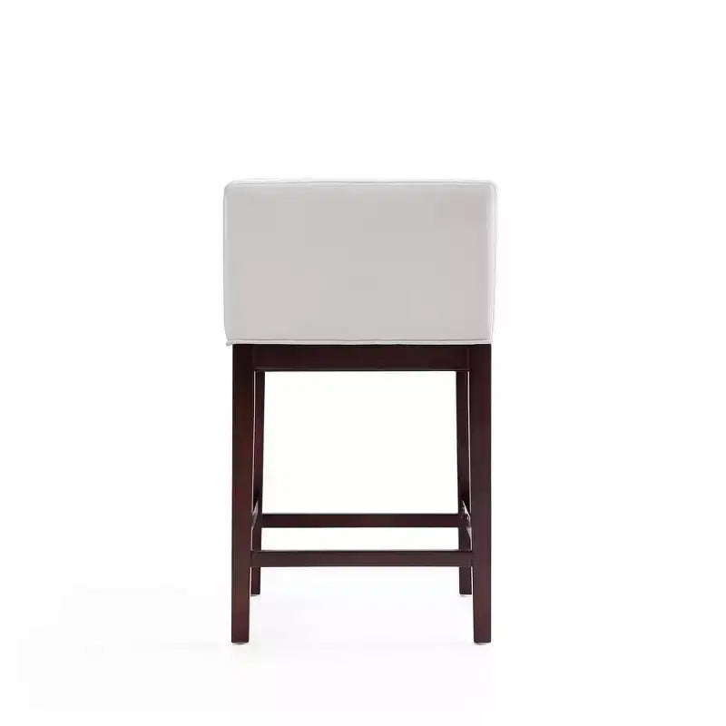 Lot de 3 tabourets de bar Kingsley en bois de hêtre rembourrés, hauteur comptoir - Manhattan Comfort