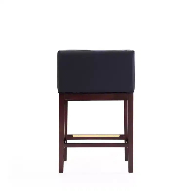 Lot de 3 tabourets de bar Kingsley en bois de hêtre rembourrés, hauteur comptoir - Manhattan Comfort