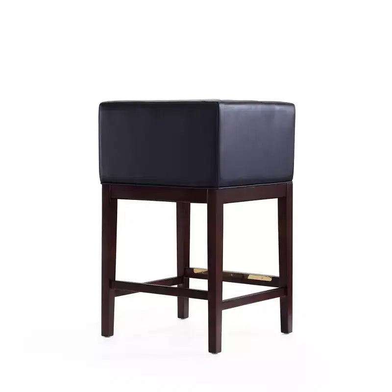 Lot de 3 tabourets de bar Kingsley en bois de hêtre rembourrés, hauteur comptoir - Manhattan Comfort