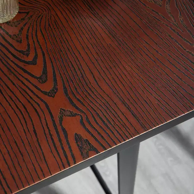 HOMCOM Ensemble de Table et Chaises de Bar Industriel 3 Pièces, Table et Chaises de Bar Hauteur Comptoir avec Repose-Pieds pour Bistro, Pub