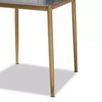 Lot de 4 chaises de salle à manger Armand en velours et métal – Baxton Studio