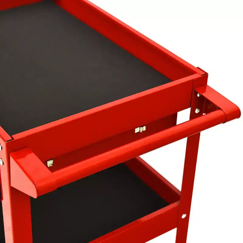 Costway Chariot à outils roulant à trois plateaux, organisateur de boîte à outils de rangement avec tiroir pour mécanicien