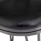 Tabourets de bar pivotants marron 55 Downing Street, hauteur 63,18 cm, lot de 2, traditionnels avec dossier et repose-pieds, pour îlot de cuisine ou comptoir