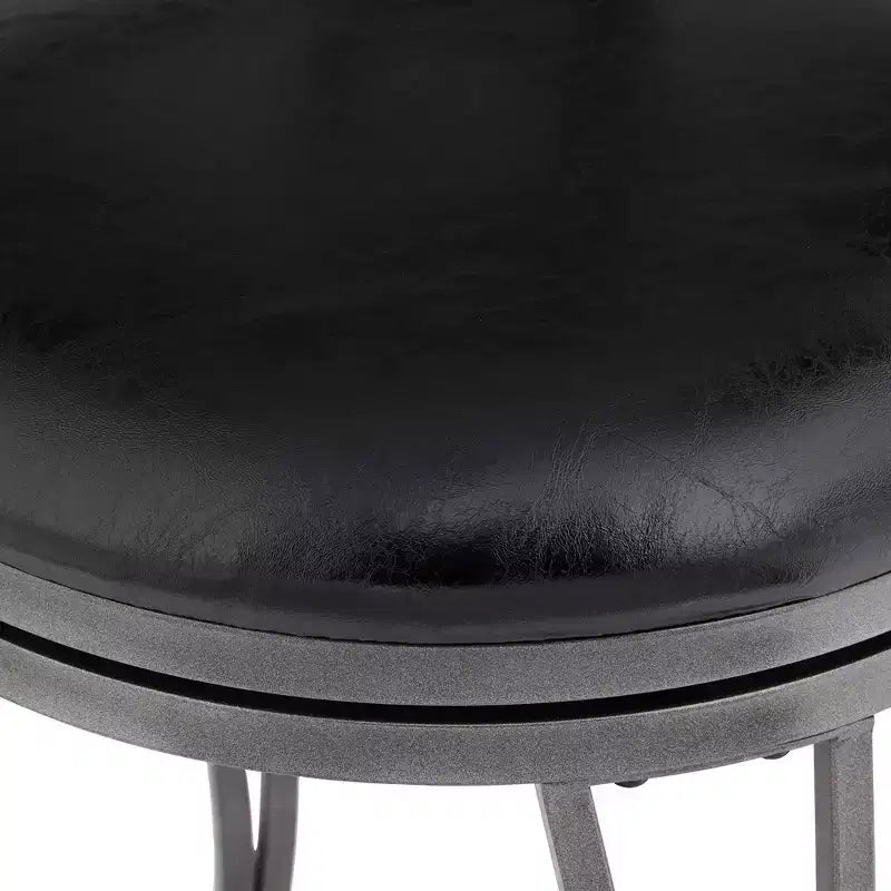 Tabourets de bar pivotants marron 55 Downing Street, hauteur 63,18 cm, lot de 2, traditionnels avec dossier et repose-pieds, pour îlot de cuisine ou comptoir