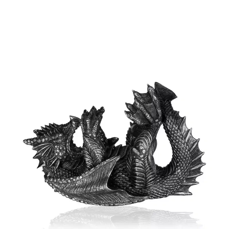 Support de Bouteille de Vin en Résine Dragon Véritable, Support de Vin Gothique, Cadeaux pour Fans de Fantaisie, Soirée Jeux, Décor de Bar, Contient 1 Bouteille de Vin Standard, Lot de 1