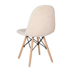 Merrick Lane Lyon, fauteuil d'appoint moderne en fausse fourrure de mouton pour chambre, entrée et salon