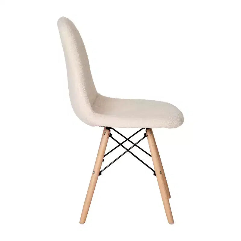 Merrick Lane Lyon, fauteuil d'appoint moderne en fausse fourrure de mouton pour chambre, entrée et salon