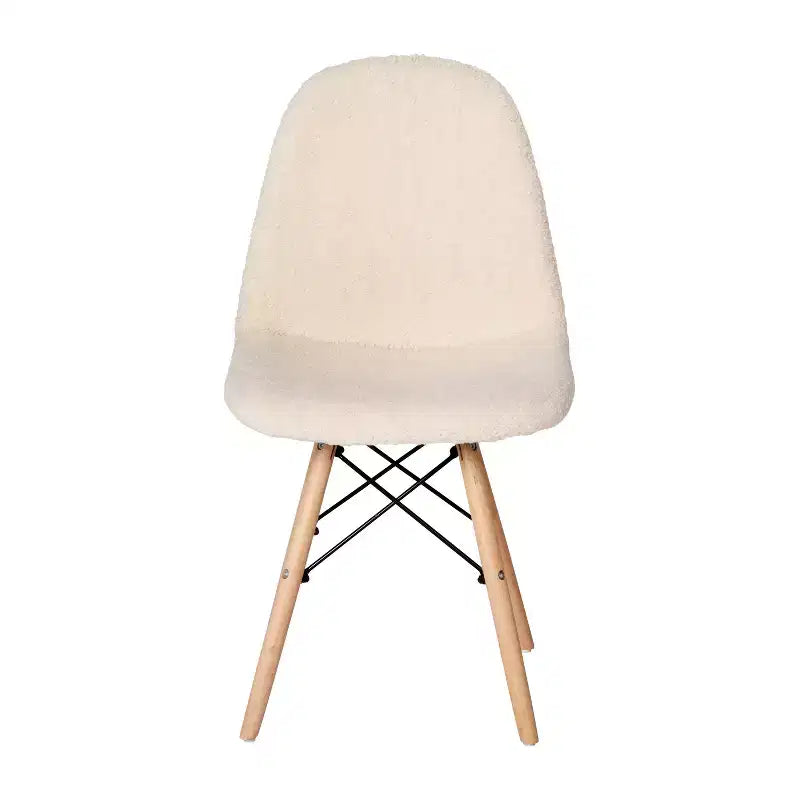 Merrick Lane Lyon, fauteuil d'appoint moderne en fausse fourrure de mouton pour chambre, entrée et salon