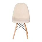 Merrick Lane Lyon, fauteuil d'appoint moderne en fausse fourrure de mouton pour chambre, entrée et salon
