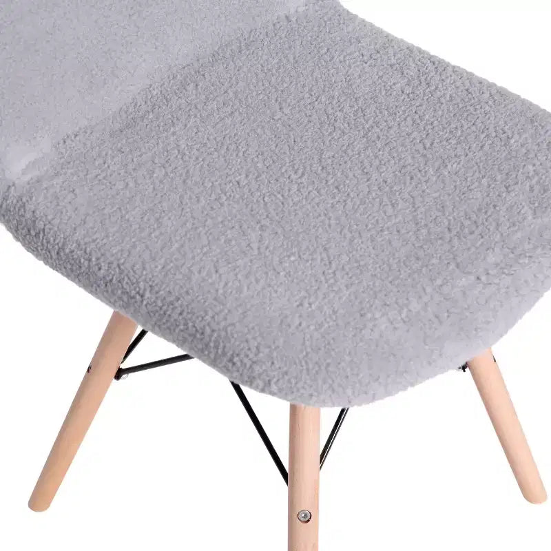 Merrick Lane Lyon, fauteuil d'appoint moderne en fausse fourrure de mouton pour chambre, entrée et salon