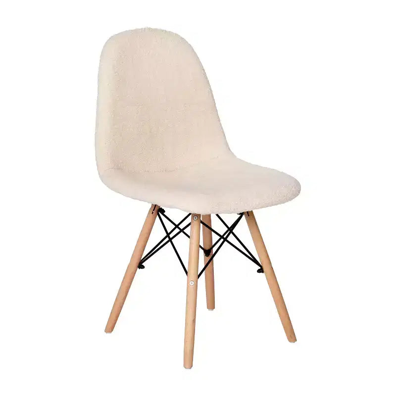Merrick Lane Lyon, fauteuil d'appoint moderne en fausse fourrure de mouton pour chambre, entrée et salon