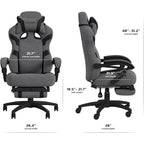 Chaise de jeu RESPAWN 110 Pro - Chaise de jeu avec repose-pieds, chaise de bureau ergonomique