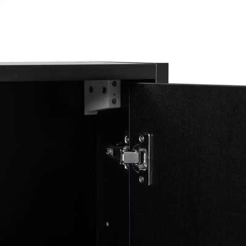 Meuble de rangement mural Basicwise pour salle de bain avec miroir et étagère ouverte | Meuble de rangement à pharmacie avec 2 étagères réglables