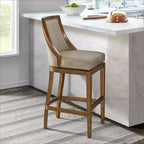 Tabouret haut de bar Ellie avec dossier - Alaterre Furniture