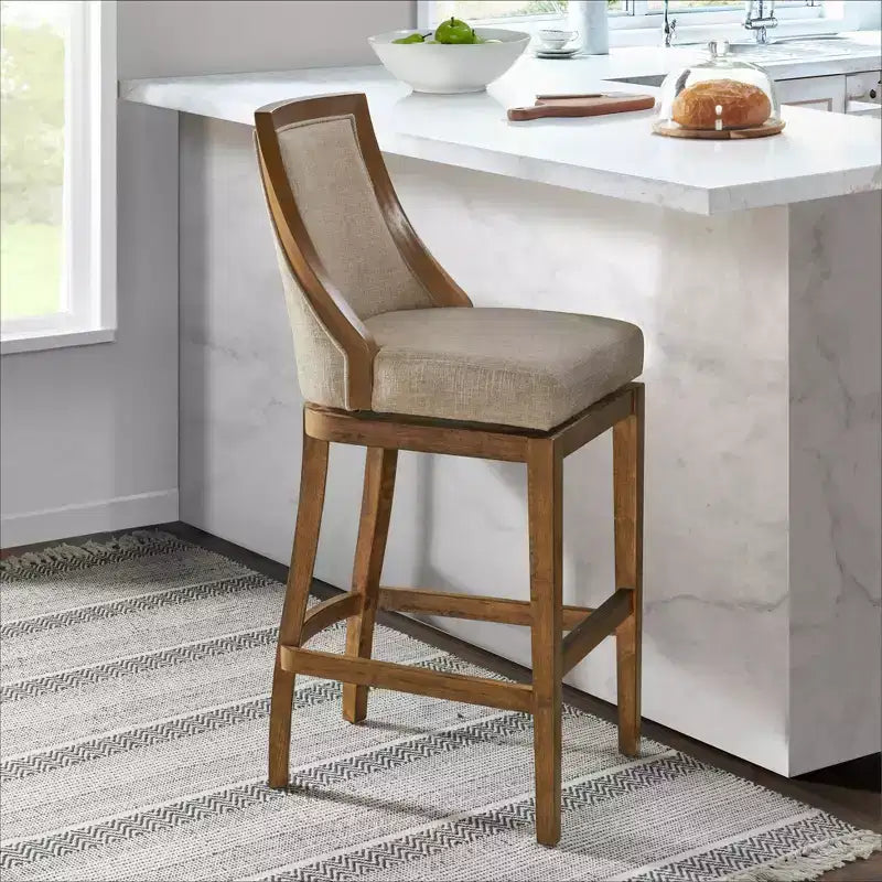 Tabouret haut de bar Ellie avec dossier - Alaterre Furniture