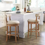 Lot de 2 tabourets de bar pivotants Hanover - Meubles Alaterre