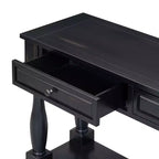 Console extra-épaisse 63 L avec tiroirs et étagère RE-ModernLuxe