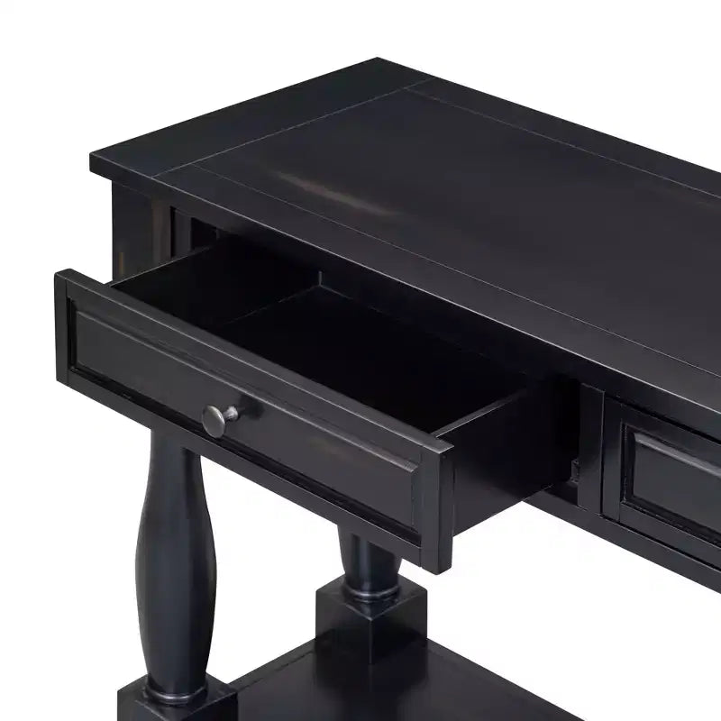 Console extra-épaisse 63 L avec tiroirs et étagère RE-ModernLuxe