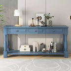Console extra-épaisse 63 L avec tiroirs et étagère RE-ModernLuxe