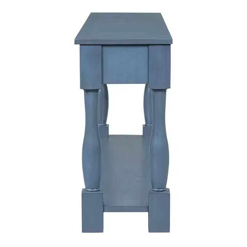Console extra-épaisse 63 L avec tiroirs et étagère RE-ModernLuxe