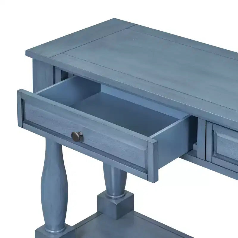 Console extra-épaisse 63 L avec tiroirs et étagère RE-ModernLuxe