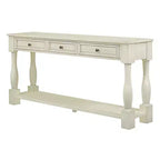 Console extra-épaisse 63 L avec tiroirs et étagère RE-ModernLuxe