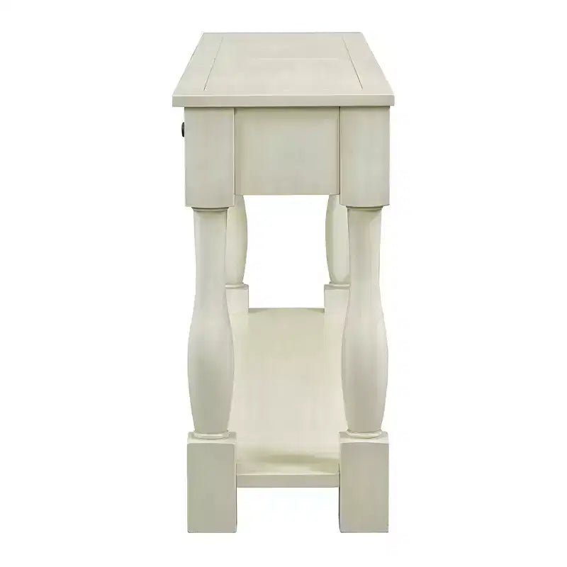 Console extra-épaisse 63 L avec tiroirs et étagère RE-ModernLuxe