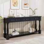 Console extra-épaisse 63 L avec tiroirs et étagère RE-ModernLuxe