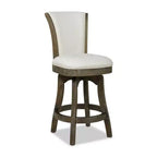 Tabouret de bar pivotant sans accoudoirs Jennifer Taylor Home Henry, hauteur comptoir, 27 pouces