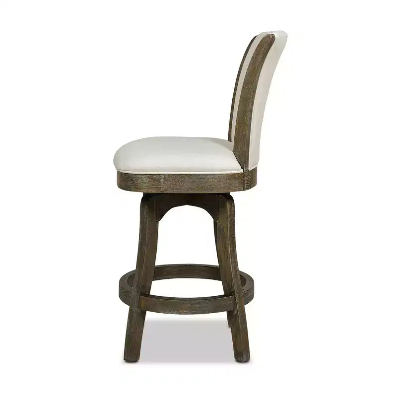 Tabouret de bar pivotant sans accoudoirs Jennifer Taylor Home Henry, hauteur comptoir, 27 pouces