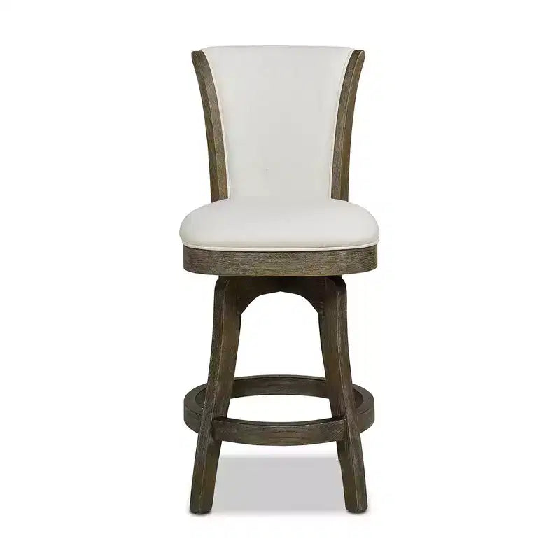 Tabouret de bar pivotant sans accoudoirs Jennifer Taylor Home Henry, hauteur comptoir, 27 pouces
