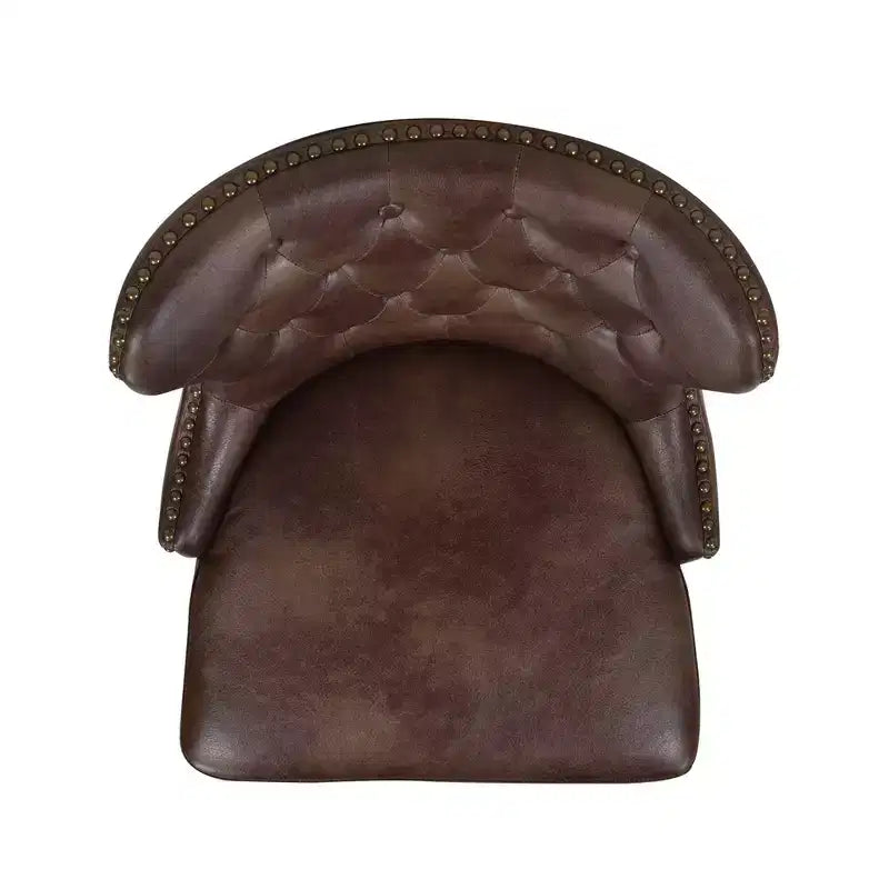 Tabouret de bar pivotant à 360° et à hauteur de comptoir, dossier haut capitonné, Jennifer Taylor Home Holmes 27