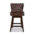 Jennifer Taylor Home Holmes 27 Tufted High-Back 360 Swivel Counter-Height Barstool