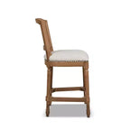 Tabouret de bar sans bras haut dossier en rotin et osier Triomphe Jennifer Taylor Home