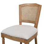 Tabouret de bar sans bras haut dossier en rotin et osier Triomphe Jennifer Taylor Home