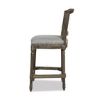 Tabouret de bar sans bras haut dossier en rotin et osier Triomphe Jennifer Taylor Home