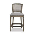 Jennifer Taylor Home Triomphe Rattan Wicker High Back Armless Counter Bar Stool