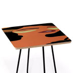 EELISE_NDRI Table d'appoint carrée Mean Greens - Deny Designs