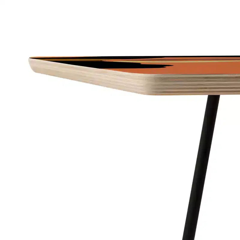 EELISE_NDRI Table d'appoint carrée Mean Greens - Deny Designs