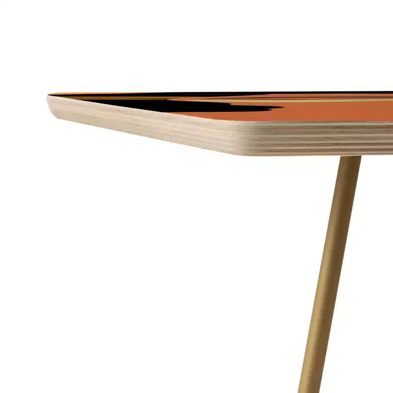 EELISE_NDRI Table d'appoint carrée Mean Greens - Deny Designs